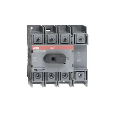 ABB OT125F4N2 Switch-Disconnector (125A, 4P+N, panel-mount)