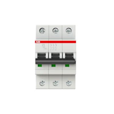 ABB S203-D40 Miniature Circuit Breaker 3P 40A D-Curve