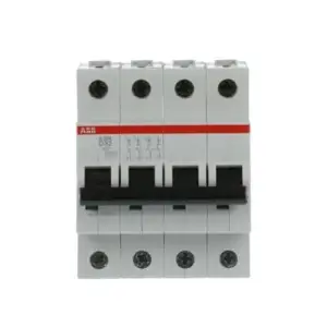 ABB S204-D40 Miniature Circuit Breaker 4P 40A D-Curve