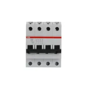 ABB S204-C6 Miniature Circuit Breaker 4P 6A C-Curve