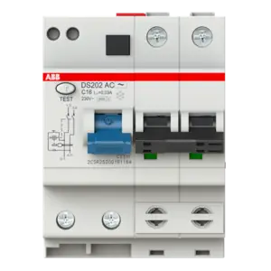 ABB GS202 AC-C16/0.03 RCBO 2P 16A 30mA Type AC