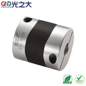 GTC High-Damping Rubber Jaw Coupling, Aluminium Clamp Type