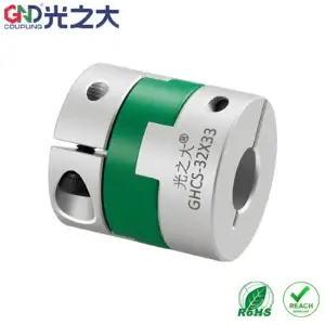 GHCS Miniature Oldham Coupling, Aluminium Clamp Hubs with PA66 Disc