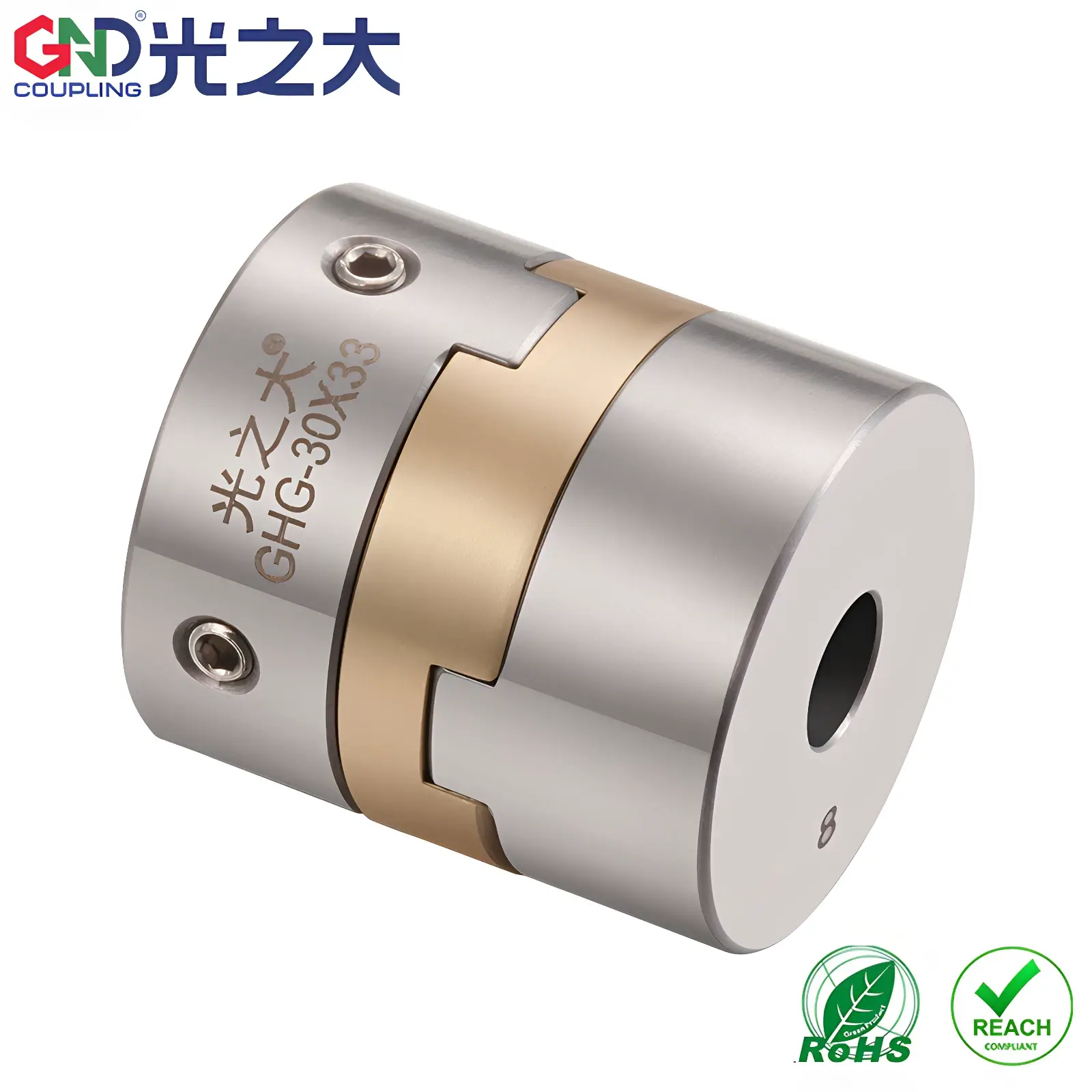 GHG All-Metal Oldham Coupling, 304 Stainless with Aluminium Bronze Disc