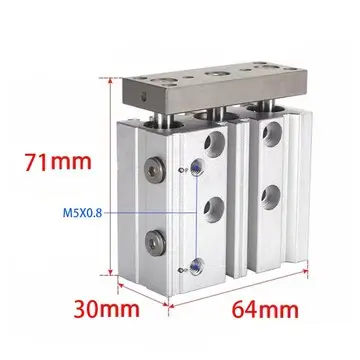 Airtac TCL16X25S TCL Compact Cylinder