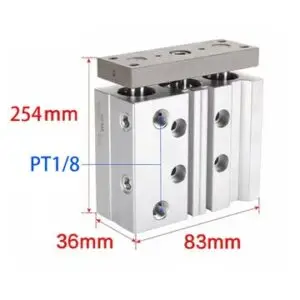 Airtac TCL20X15S TCL Compact Cylinder