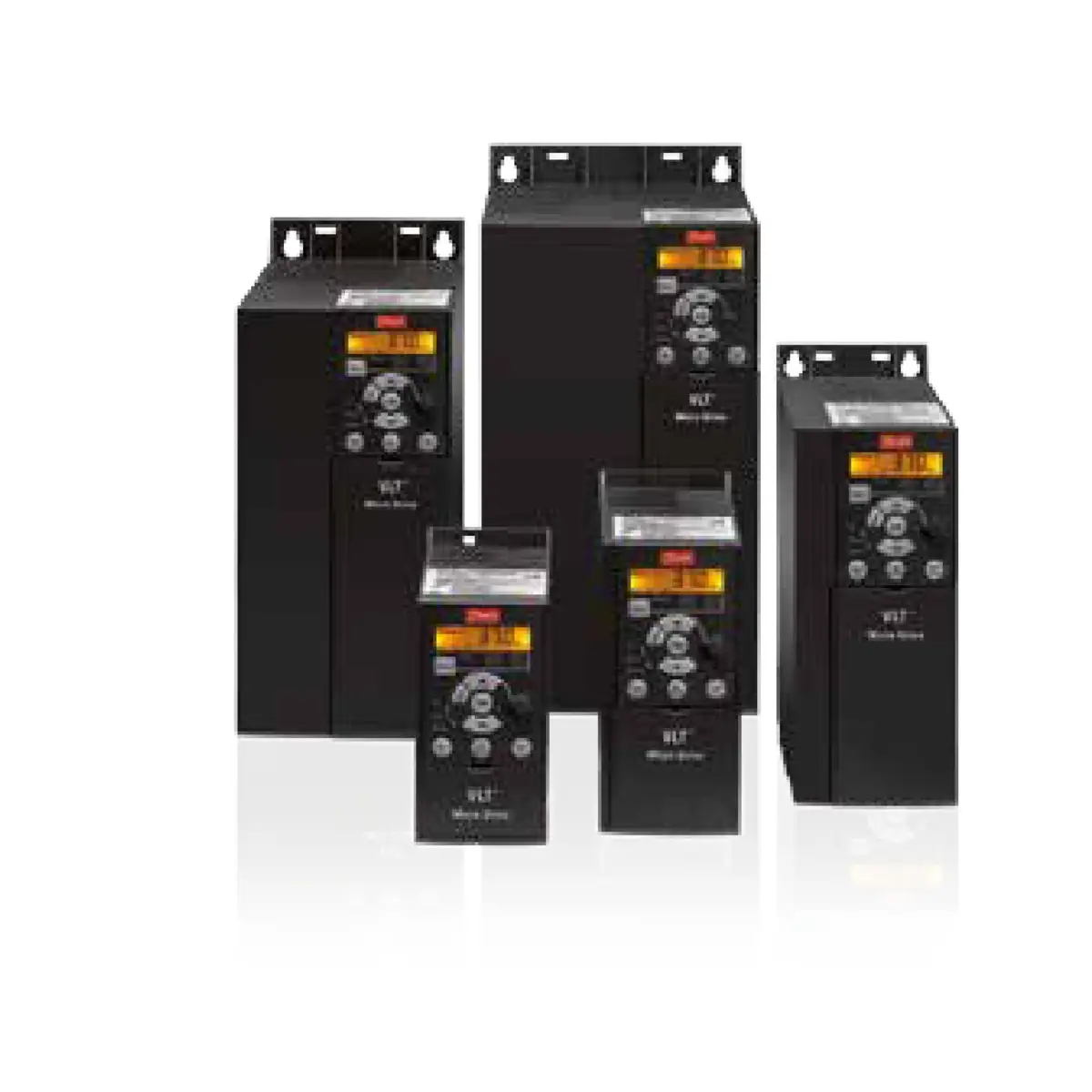 Danfoss VLT Micro Drive FC 51 frequency inverter in enclosure sizes M1 to M5