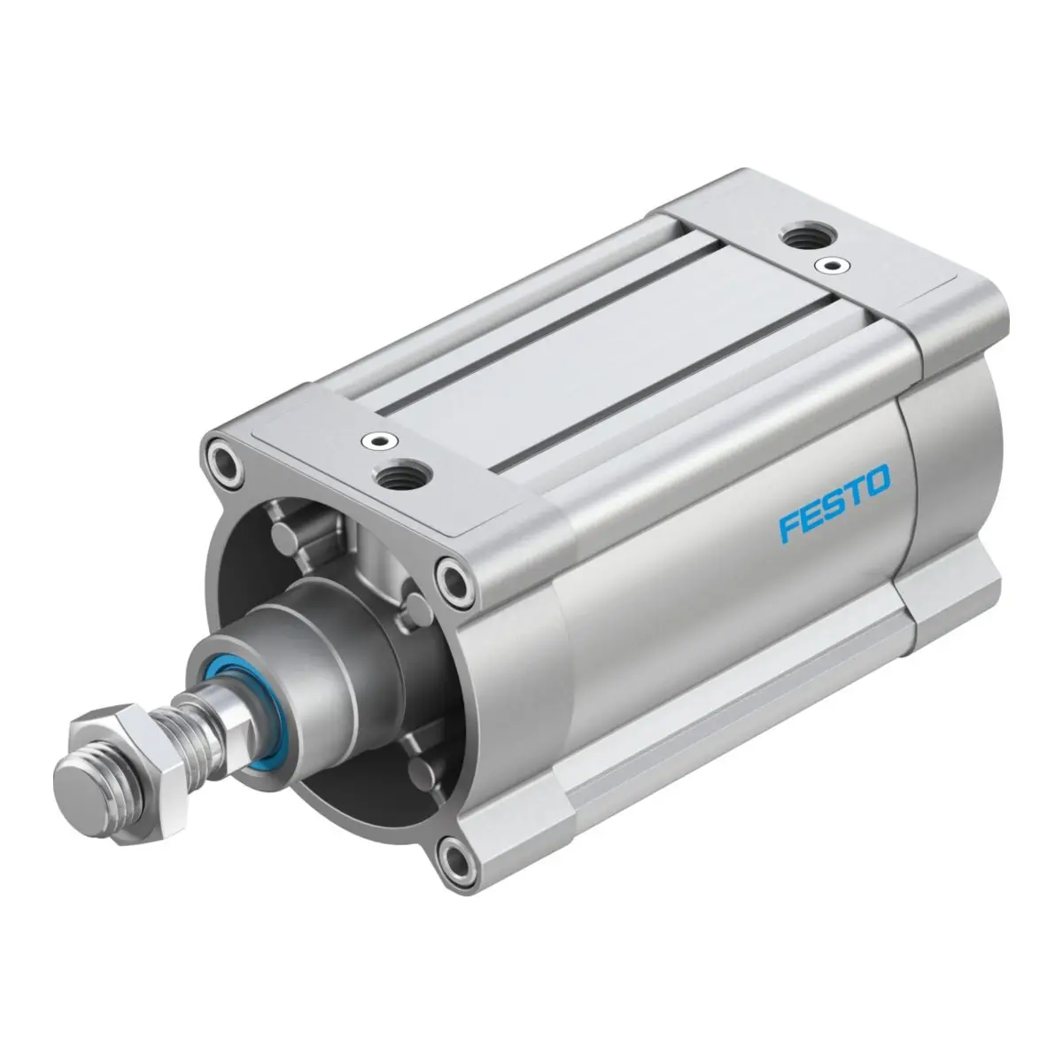Festo DSBC ISO 15552 pneumatic cylinder, 125 mm bore, view 1