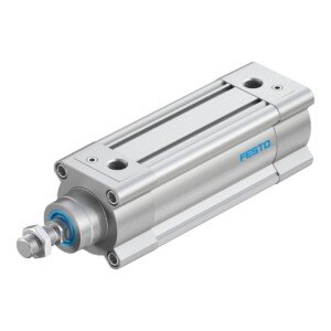 Festo DSBC ISO 15552 pneumatic cylinder, 63 mm bore, view 1