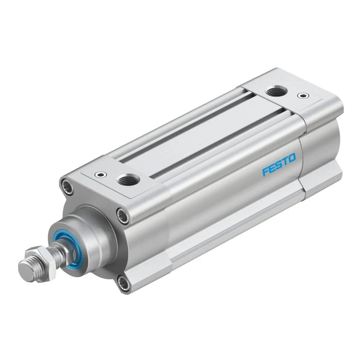 Festo DSBC ISO 15552 pneumatic cylinder, 63 mm bore, view 1