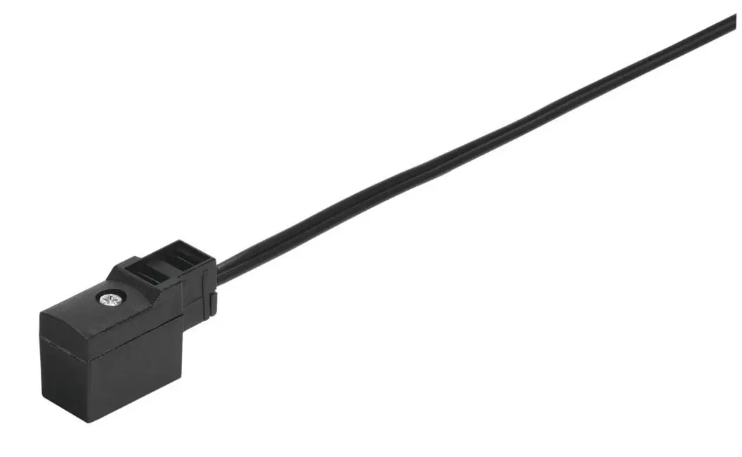 Festo KMYZ-4-24-2.5-B plug socket with cable, part number 193691, for MHE series solenoid valves
