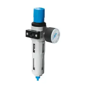 Festo LFR D series filter regulator with pressure gauge