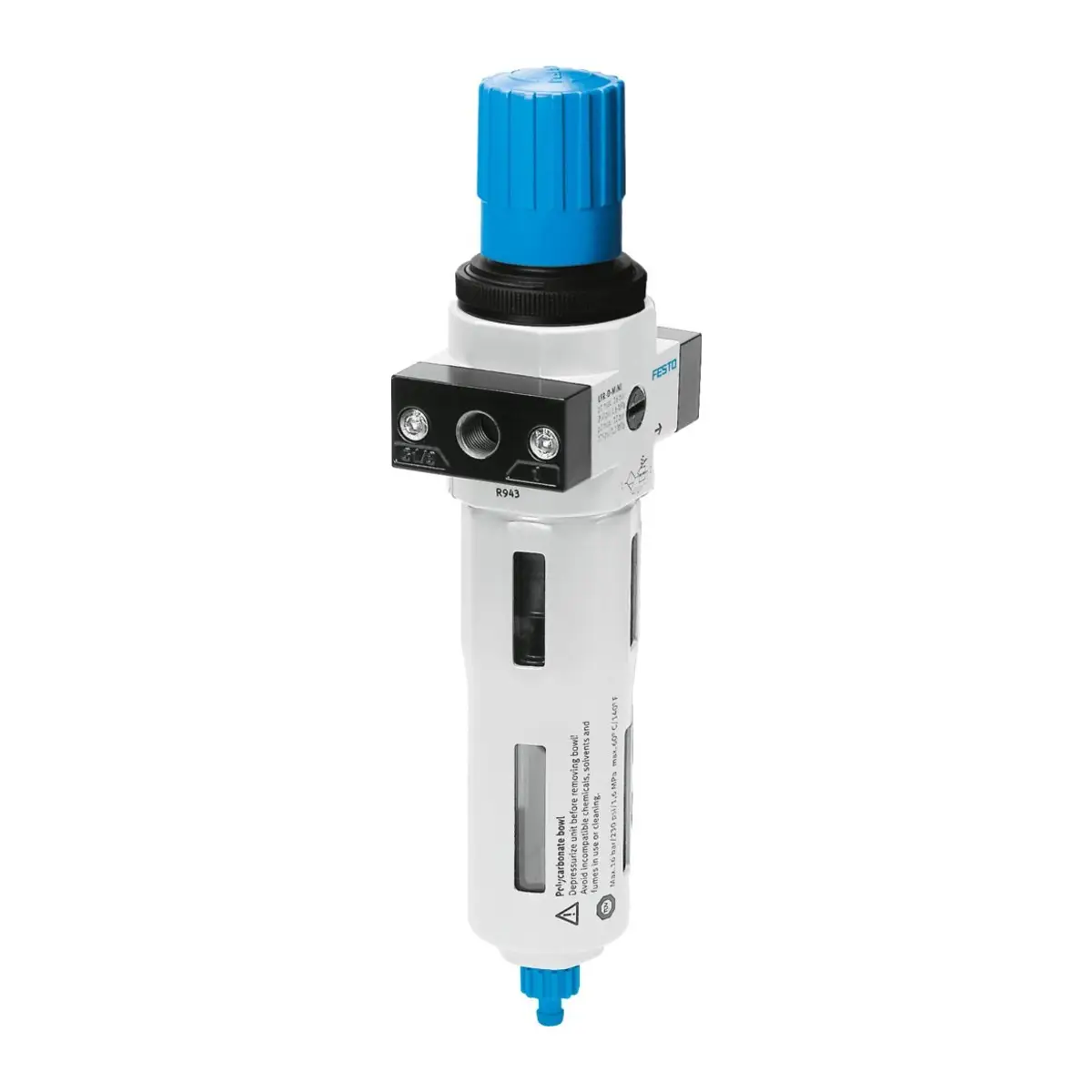 Festo LFR D series filter regulator without pressure gauge