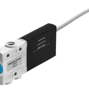 Festo MHE2-MS1H-3/2O-M7-K solenoid valve, part number 196153, 3/2-way normally open with M7 connections