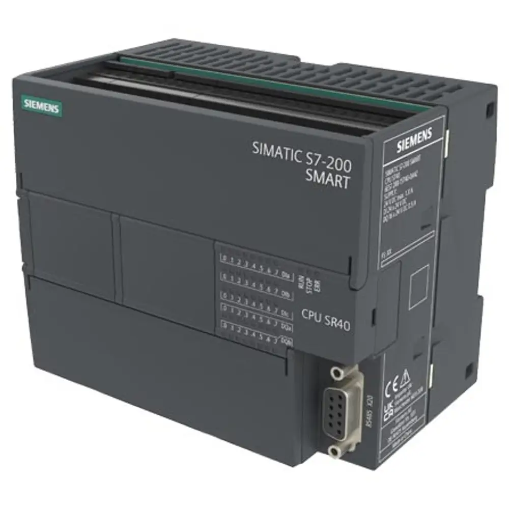 Siemens 6ES7288-1SR40-0AA2 SIMATIC S7-200 SMART CPU SR40 (AC/DC/Relay, 24 DI / 16 DO)